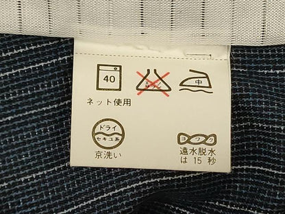 平和屋着物＊夏物 小紋 紗 幾何学文様 洗える着物 AABG9180jd