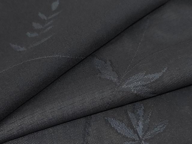 平和屋着物＊夏物 小紋 紗 枝葉文 正絹 逸品 AABG9183jd