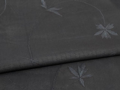 平和屋着物＊夏物 小紋 紗 枝葉文 正絹 逸品 AABG9183jd