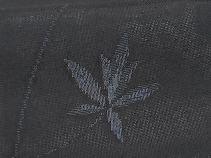 平和屋着物＊夏物 小紋 紗 枝葉文 正絹 逸品 AABG9183jd