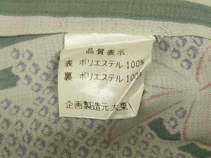 平和屋着物＊夏物 小紋 紗 舞花文 兎 洗える着物 AABG9193jd