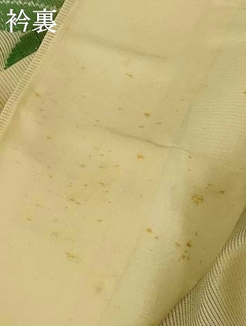 平和屋着物＊夏物 小紋 絽 舞葉文 正絹 逸品 AABG9196jd