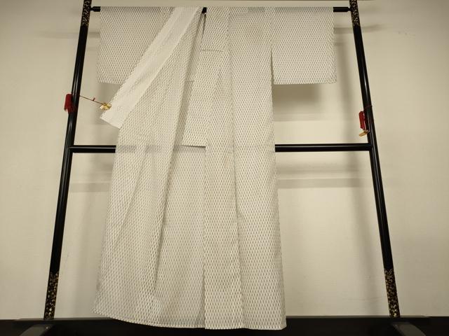 平和屋着物＊夏物 小紋 絽 網目文 正絹 逸品 AABG9204jd