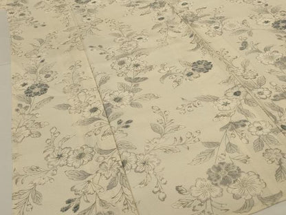 平和屋着物＊夏物 小紋 絽 草花文 正絹 逸品 AABG9206jd