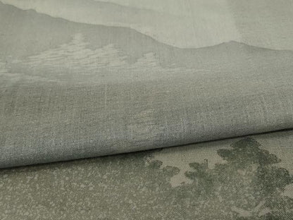 平和屋着物＊夏物 訪問着 紗 手描き 風景文 正絹 逸品 未使用 AABG9214jd