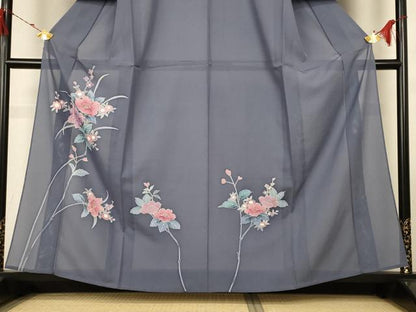 平和屋着物＊夏物 訪問着 絽 草花文 正絹 逸品 未使用 AABG9215jd