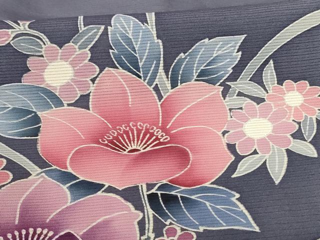 平和屋着物＊夏物 訪問着 絽 草花文 正絹 逸品 未使用 AABG9215jd