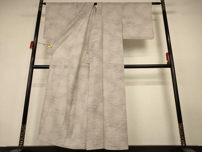 平和屋着物＊夏物 小紋 紗 霞文 洗える着物 AABG9218jd