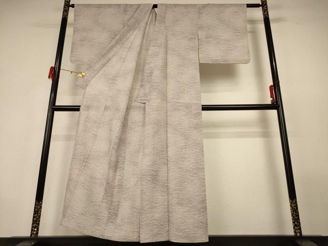 平和屋着物＊夏物 小紋 紗 霞文 洗える着物 AABG9218jd