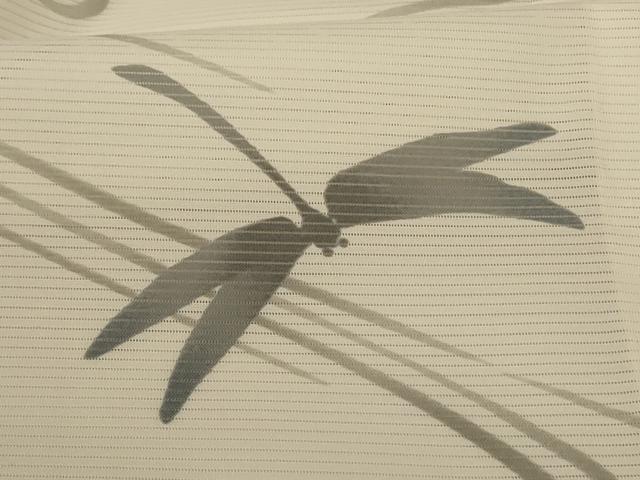 平和屋着物＊夏物 小紋 絽 流水文 勝虫 洗える着物 AABG9219jd