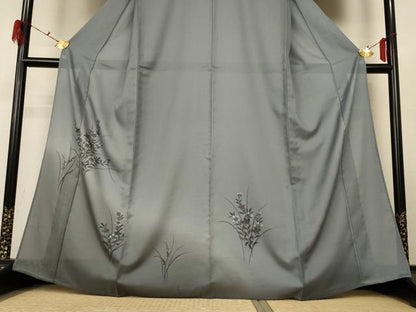 平和屋着物＊夏物 訪問着 絽 草花文 暈し染め 洗える着物 AABG9220jd