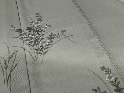 平和屋着物＊夏物 訪問着 絽 草花文 暈し染め 洗える着物 AABG9220jd