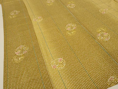 平和屋着物＊夏物 小紋 絽 笹 丸 暈し染め 洗える着物 AABG9225jd