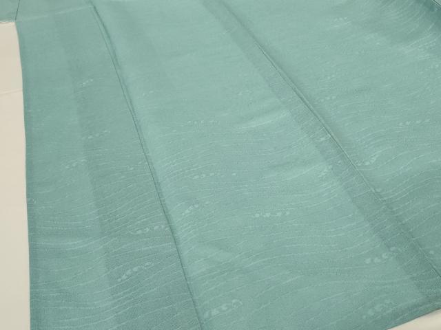平和屋着物＊夏物 色無地 立波紋紗 錆青磁色 正絹 逸品 AABG9229jd