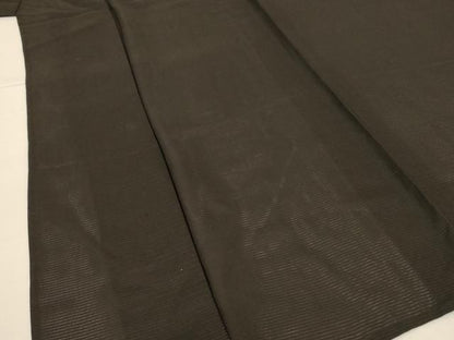 平和屋着物＊夏物　男性　黒紋付　絽　正絹　逸品　AABG9231jd