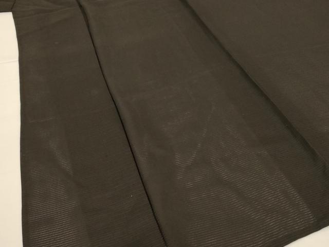 平和屋着物＊夏物　男性　黒紋付　絽　正絹　逸品　AABG9231jd