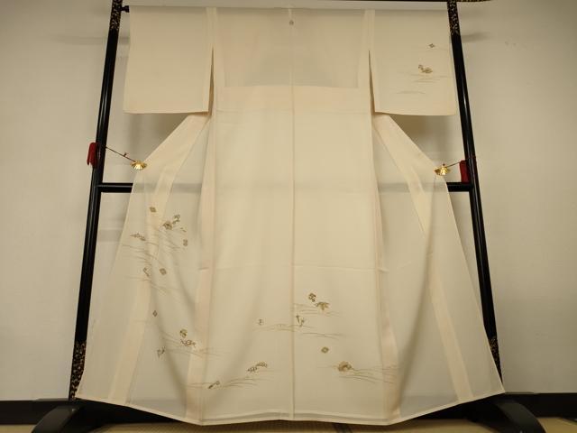 平和屋着物＊夏物 訪問着 絽 宝尽くし 金彩 正絹 逸品 AABG9232jd