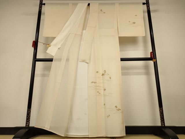 平和屋着物＊夏物 訪問着 絽 宝尽くし 金彩 正絹 逸品 AABG9232jd