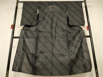 平和屋着物＊夏物 重要無形文化財 本場宮古上布 幾何学文様 苧麻 逸品 AABG9240jd