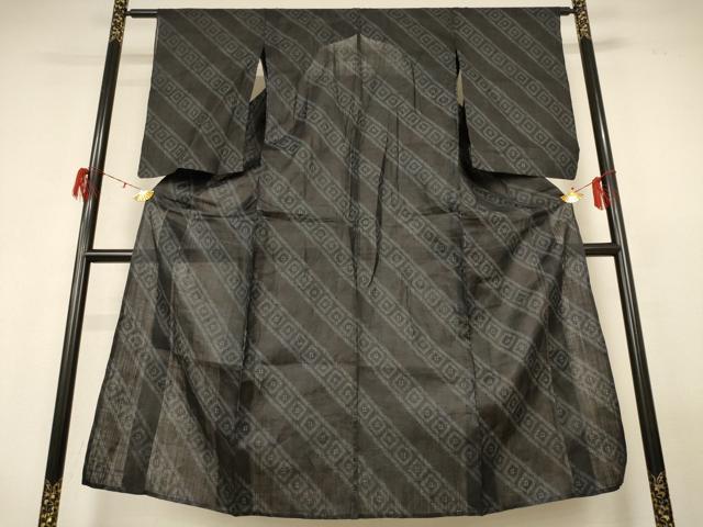 平和屋着物＊夏物 重要無形文化財 本場宮古上布 幾何学文様 苧麻 逸品 AABG9240jd
