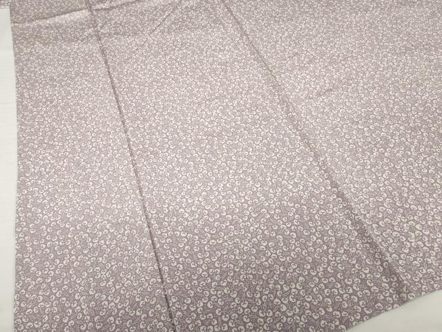 平和屋着物▽上質な小紋 単衣 みつば葵 正絹 逸品 AABG9250ck