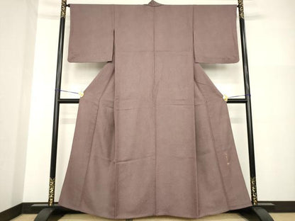 平和屋着物▽伝統工芸師 服部光擴 江戸小紋 単衣 鮫小紋柄 正絹 逸品 AABG9251ck