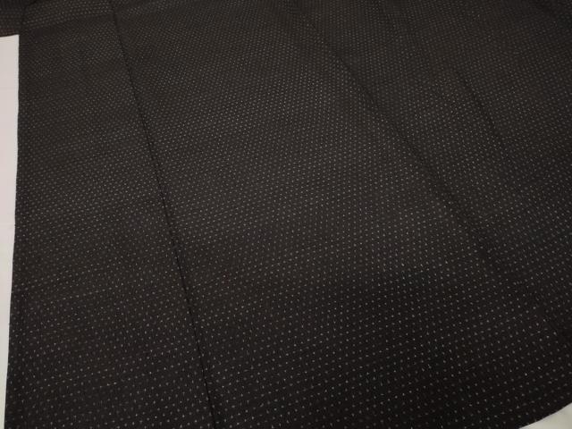 平和屋着物▽上質な紬 単衣 蚊絣 正絹 逸品 AABG9253ck
