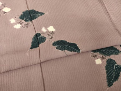 平和屋着物▽訪問着 単衣 絞り 花蔦草文 正絹 逸品 AABG9257ck