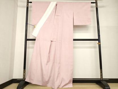 平和屋着物▽上質な色無地 単衣 虹色 正絹 逸品 AABG9264ck
