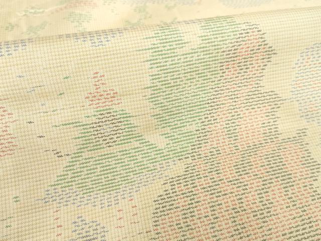 平和屋着物▽本場大島紬 単衣 風景文 正絹 逸品 AABG9280ck