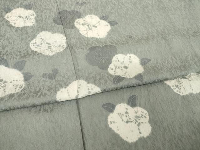 平和屋着物▽訪問着 単衣 絞り 舞花文 正絹 逸品 AABG9282ck