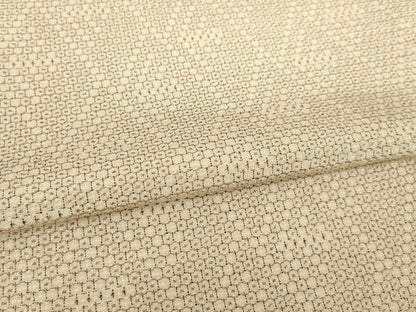 平和屋着物▽本塩沢 単衣 110亀甲 菱文 正絹 逸品 AABG9291ck
