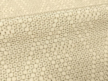 平和屋着物▽本塩沢 単衣 110亀甲 菱文 正絹 逸品 AABG9291ck