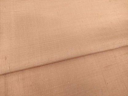 平和屋着物▽上質な紬 単衣 色無地 ときがら茶色 正絹 逸品 AABG9299ck
