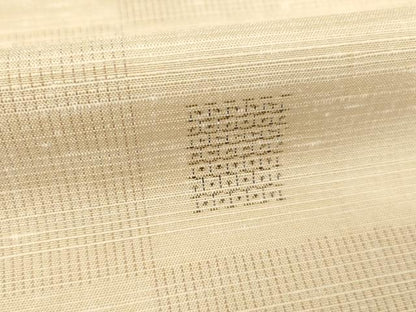 平和屋着物▽上質な紬 単衣 市松文 正絹 逸品 AABG9312ck