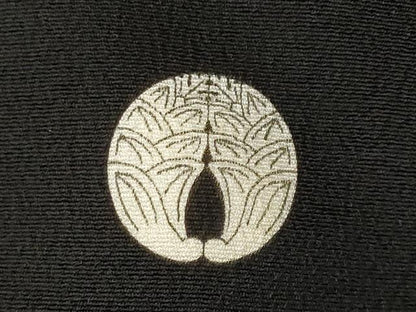 平和屋着物■豪華黒留袖 駒刺繍 流水飛鶴文 金彩 正絹 逸品 AABG9331st