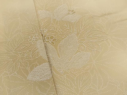 平和屋着物■訪問着 中国三大刺繍 相良刺繍 草花文 暈し染め 金糸 正絹 逸品 AABG9332st