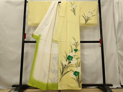 平和屋着物■訪問着 草花文 正絹 逸品 AABG9334st