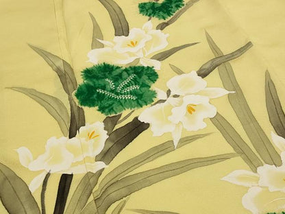 平和屋着物■訪問着 草花文 正絹 逸品 AABG9334st