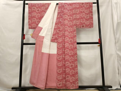 平和屋着物■上質な小紋 花尽くし 正絹 逸品 AABG9337st