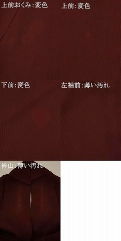平和屋着物■上質な色無地 紋意匠 黒壇色 正絹 逸品 AABG9340st