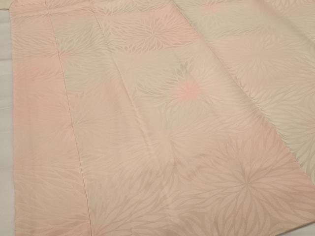 平和屋着物■長襦袢 袷 花地紋 暈し染め 正絹 逸品 AABG9342st
