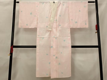 平和屋着物■長襦袢　無双仕立て　飛鶴文　洗える着物　AABG9343st