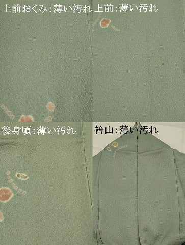 平和屋着物■上質な小紋 絞り 舞花文 正絹 逸品 AABG9345st