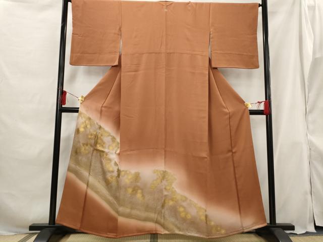 平和屋着物■豪華色留袖　枝松文　暈し染め　金彩　正絹　逸品　AABG9360st