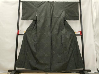 平和屋着物■本場大島紬　蜀江花文　正絹　逸品　AABG9382st