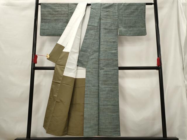 平和屋着物■上質な紬　霞文　正絹　逸品　AABG9383st