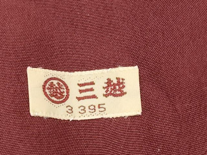 平和屋着物■上質な紬　亀甲向かい鶴文　三越扱い　正絹　逸品　AABG9389st
