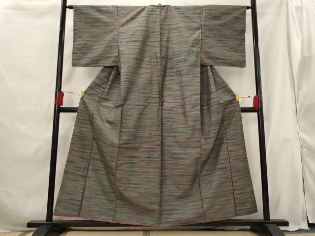 平和屋着物■本場大島紬 霞文 正絹 逸品 AABG9394st