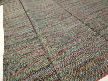 平和屋着物■本場大島紬 霞文 正絹 逸品 AABG9394st